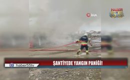 Terme’de Korkutan Yangın! Şantiyedeki Konteyner Küle Döndü