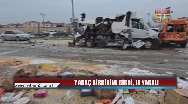 Zincirleme Kaza Felakete Döndü: Öğrenci Servisi de Karıştı