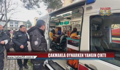 Samsun’da 3 Yaşındaki Çocuk Battaniyeyi Yaktı: 3 Kişi Hastaneye Kaldırıldı