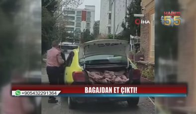 Taksinin bagajında et sevkiyatı pes dedirtti: 152 kilo ele geçirildi