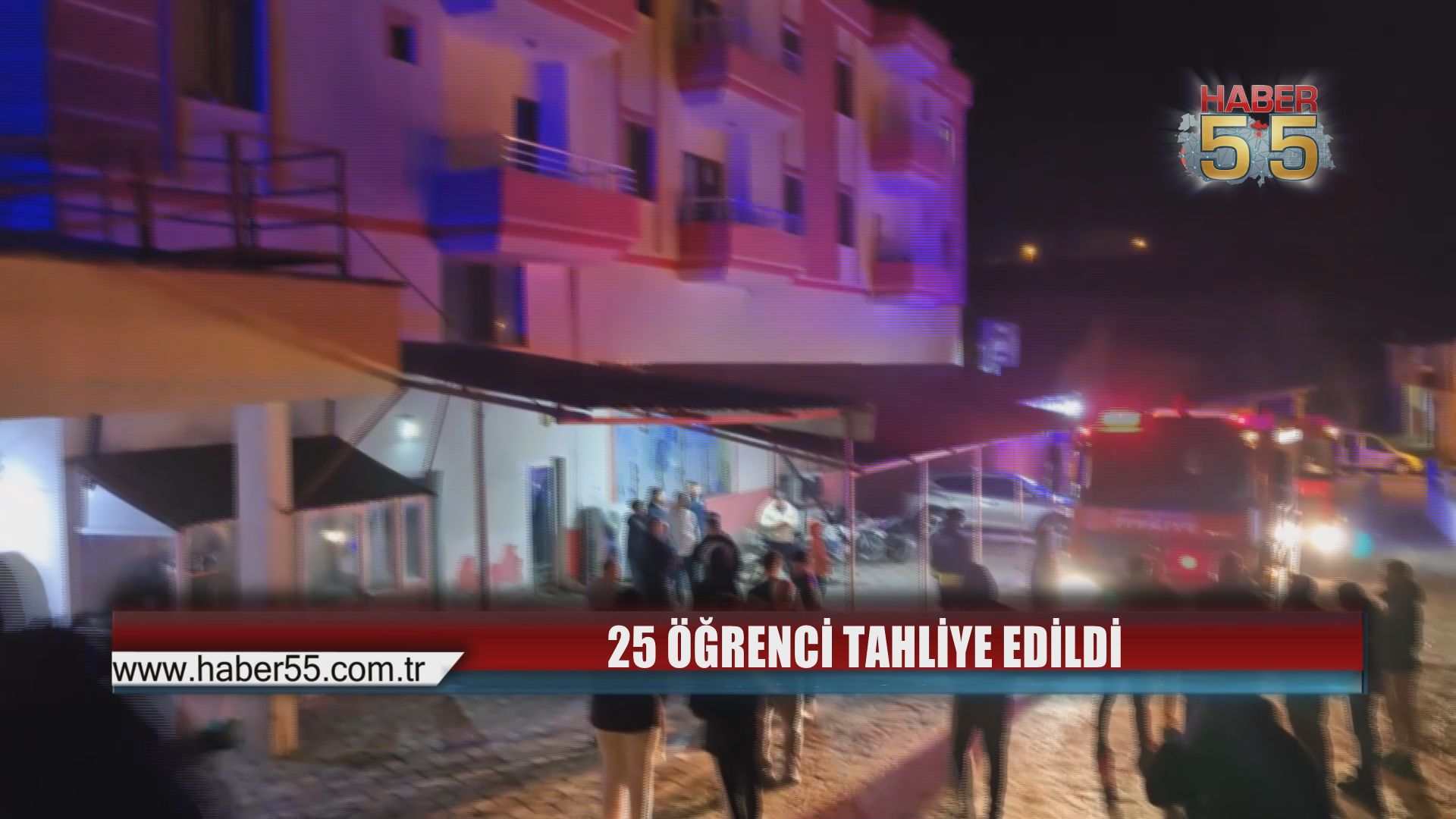 Vezirköprü’de yangın paniği: 25 öğrenci son anda kurtarıldı