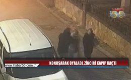 Samsun’da kapkaç anı kamerada: Tek kelimeyle tuzağa düşürdü