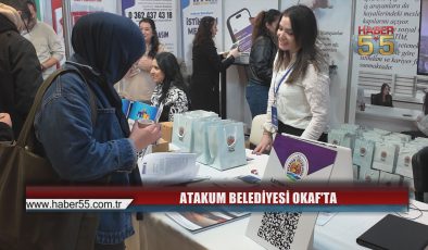 Atakum Belediyesi standı OKAF’ta yoğun ilgi gördü