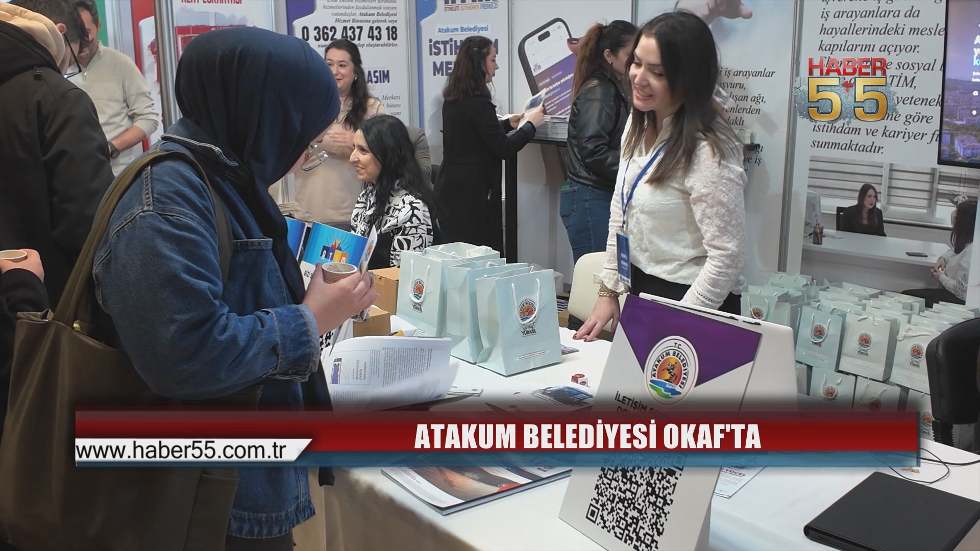 Atakum Belediyesi standı OKAF’ta yoğun ilgi gördü
