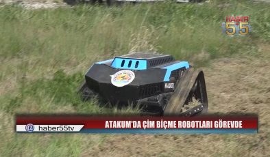 Atakum’da Robotlar Sahada: Çim Biçmede İnsan Gücüne Rakip Teknoloji