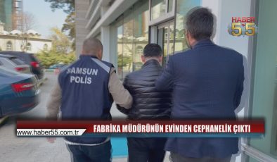 Samsun’da Müdürün Evine Baskın: Adeta Silah Deposu