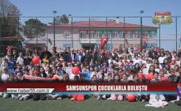 Samsunsporlu Futbolcular 23 Nisan’da Çocuklarla Sahaya İndi