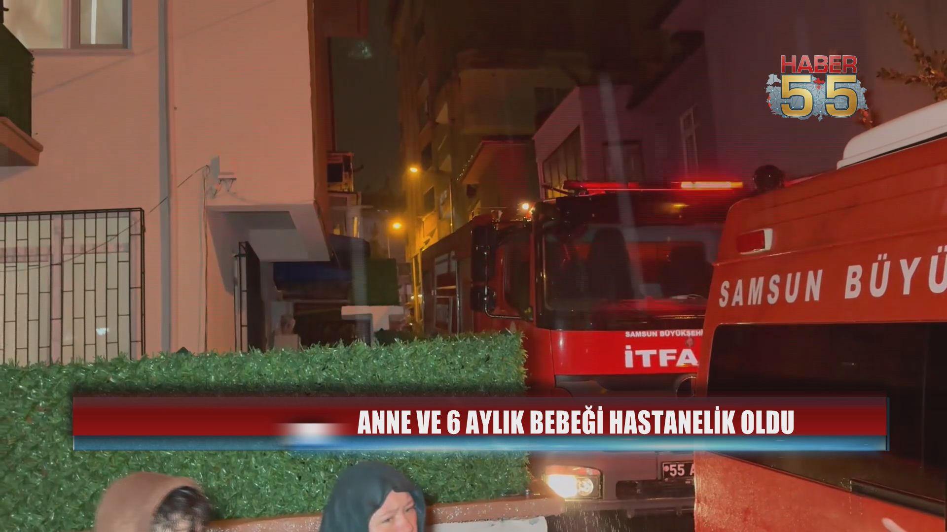 Elektrikli ısıtıcıdan yangın çıktı: Anne ve bebeği dumandan etkilendi