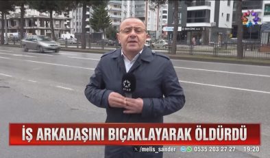 İş arkadaşını 9 yerinden bıçaklayarak öldürdü